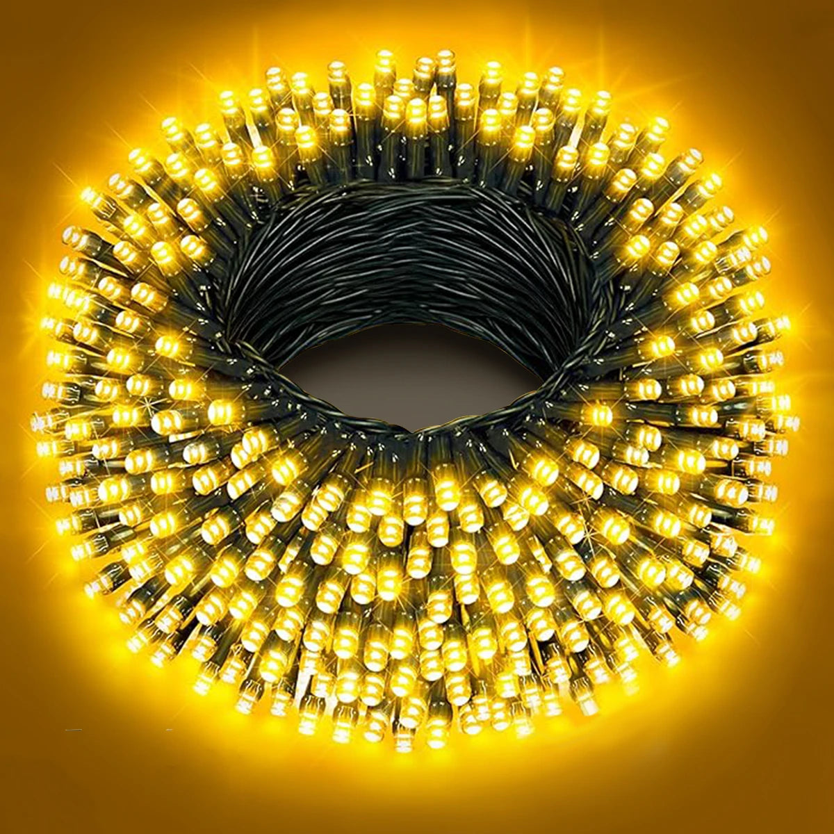 Solor Street Garland Led String Strip Light Outdoor Waterproof 10/20/30/50/100m Chain Christmas Patio Garden Tree Decor Oasis Select Warm White EU Plug 10M 100LEDs