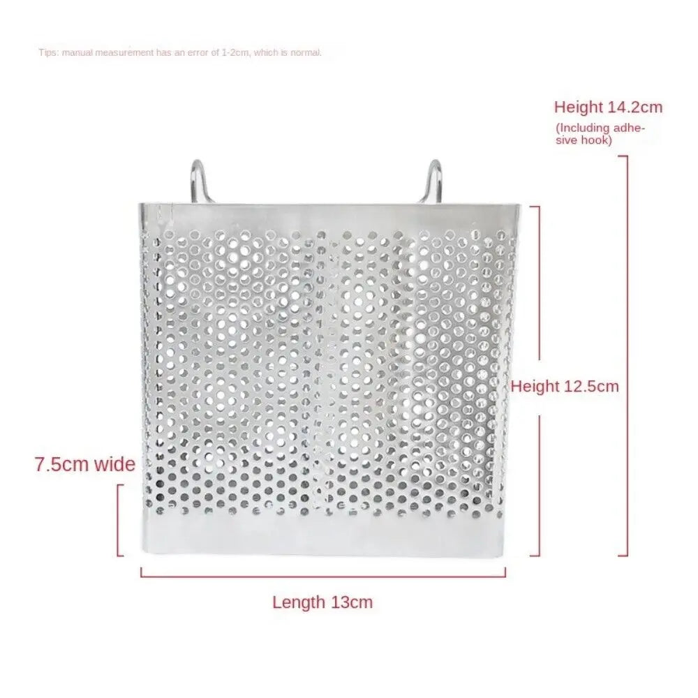 Stainless Steel Chopsticks Rack Tableware Holder Organizer Cutlery Dryer Drainer Shelf With Hooks Kitchen Accessories Oasis Select B