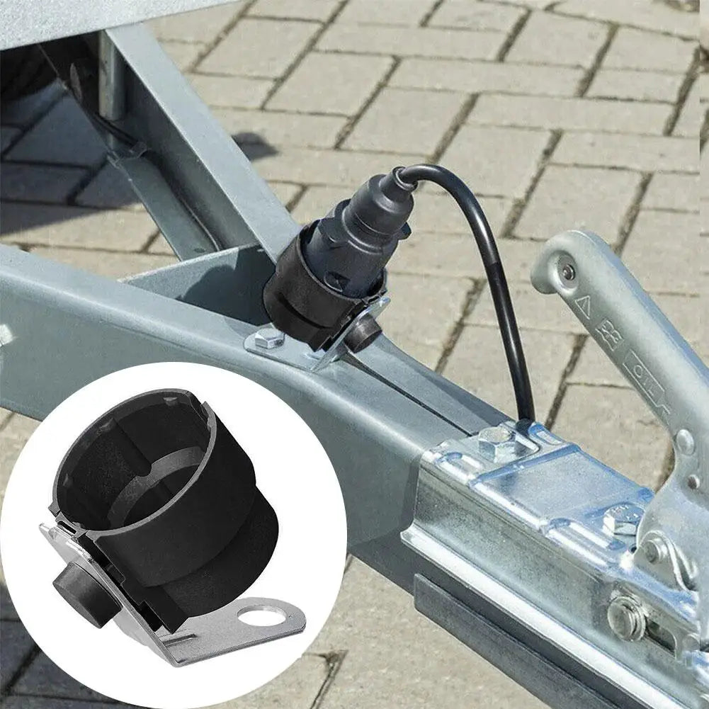 1pcs Parking Cover Trailer Plug Holder Universal Accessory For 7 And 13 Pin Trailer Plugs Connector Fixer Bracket Oasis Select