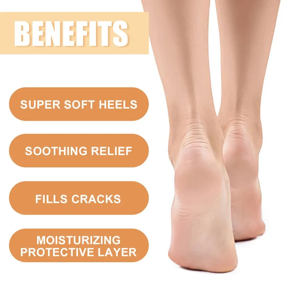 Ultra-Hydrating Beeswax Foot Cream Shea Butter Coconut Oil for Softening Dry Cracked Feet Gentle Exfoliation Daily Foot Care Oasis Select