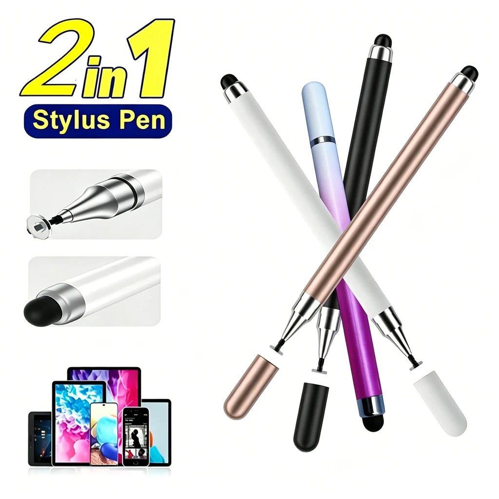 Universal 2 in 1 Stylus Pen for Smart Phone Tablet Drawing Capacitive Pencil Android Screen Touch Pen For iPhone Samsung Oasis Select
