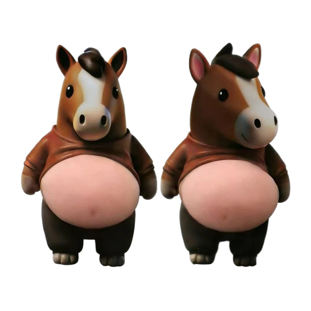 Cartoon Stickers 3D Cute Puppy Sticker Squeezeable Dogs Phone Case Decoration Children's Birthday Party Favor Festival Supplies Oasis Select horse