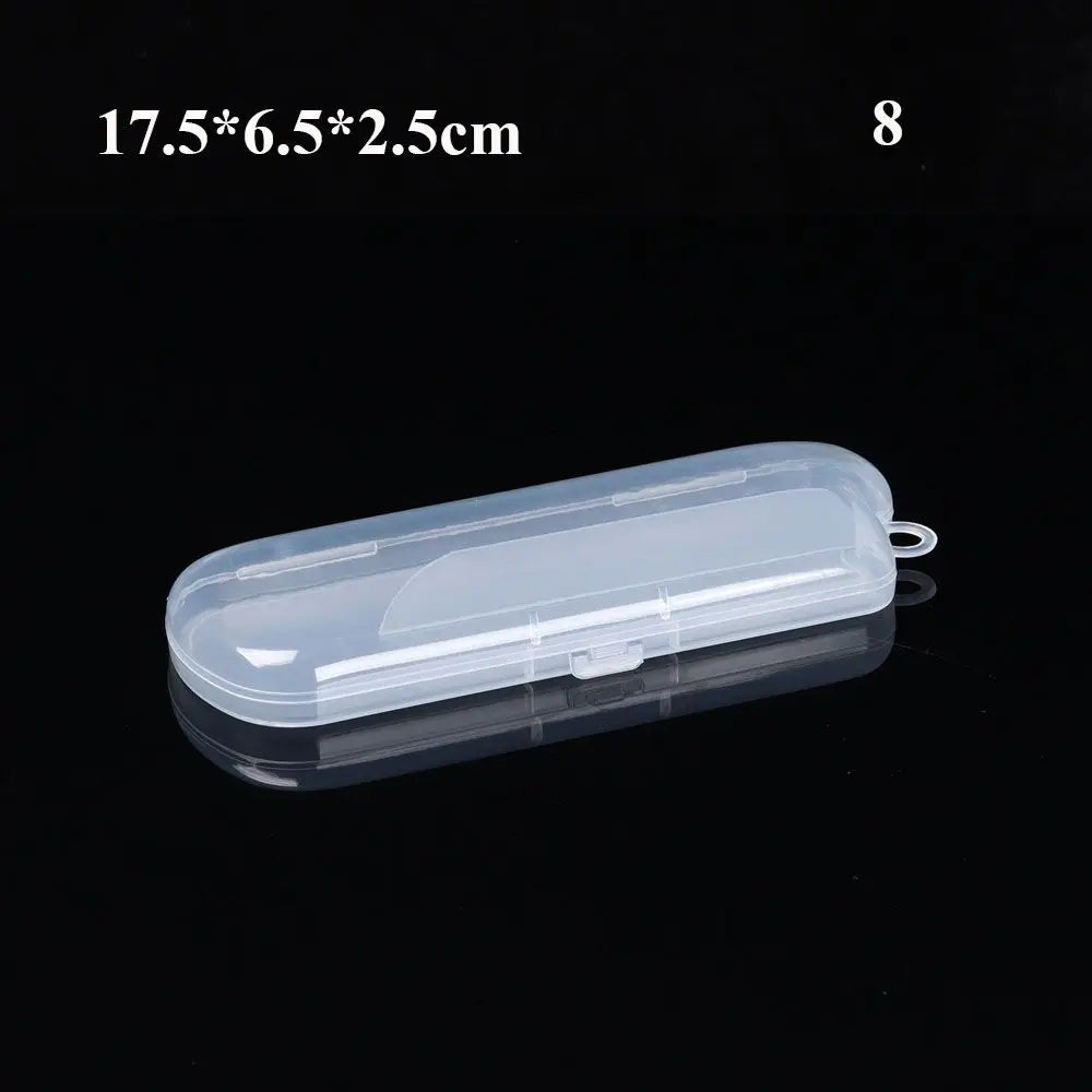 8Styles Plastic Storage Box Small Square Clear Black Box For Jewelry Diamond Embroidery Craft Bead Pill Home Storage Supply Oasis Select Type8