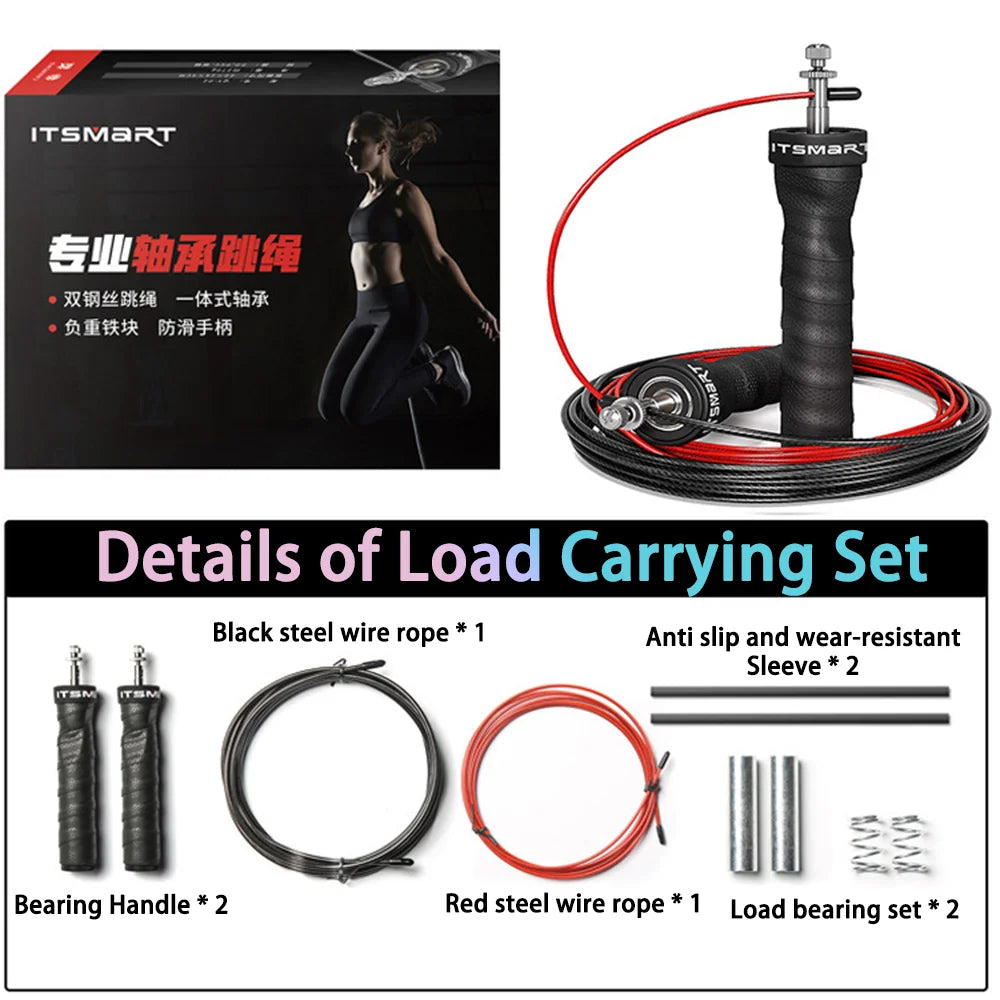 1 set of steel wire skipping rope for fitness and physical training, sports carbon steel bearings for adjustable skipping rope Oasis Select Spare Rope