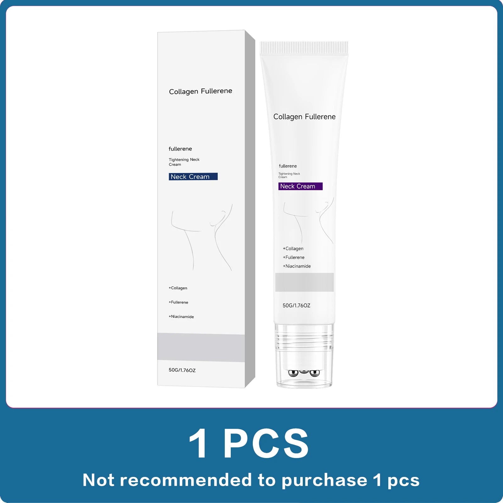Roller Ball Collagen Neck Care Cream Deep Hydration Smoothen Neck Skin Replenish Moisture Long Lasting Hydrate Firming Lifting Oasis Select 50g
