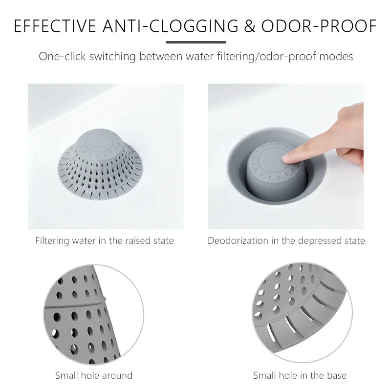 1pc Bathtub Drain Hair Catcher, High-Quality Silicone Shower Hair Catcher, Foldable Hair Guard Suitable for Pop-Up&Showers Oasis Select