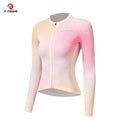 X-TIGER Women's Cycling Jersey Soft Breathable Quick-Drying Long Sleeve Three Pocket Bicycle Clothing SPF 50+ Cycling Top Oasis Select XW-CY-41601 Asian M
