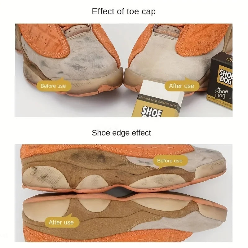 rubber eraser for shoe cleaning, rubber polishing tool for cleaning suede sneakers, small white shoes, stain removal, dry Oasis Select