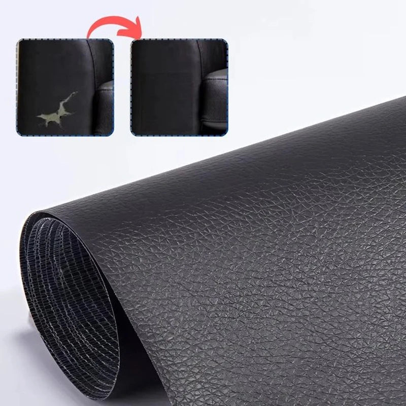 Solid Color Lychee Texture 58cm Thickened Wear-Resistant Self-Adhesive Leather Sofa Repair Sticker Multi-Purpose Protective Film Oasis Select