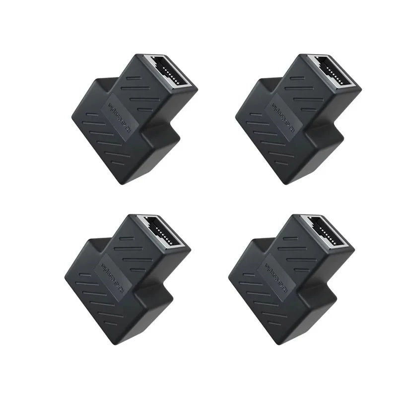 1/2/4/6pcs Cable Ethernet Cable Extender Network Connector 1 To 2 Ways Docking Plug RJ45 Splitter Adapters Cables Connectors Oasis Select 4pcs