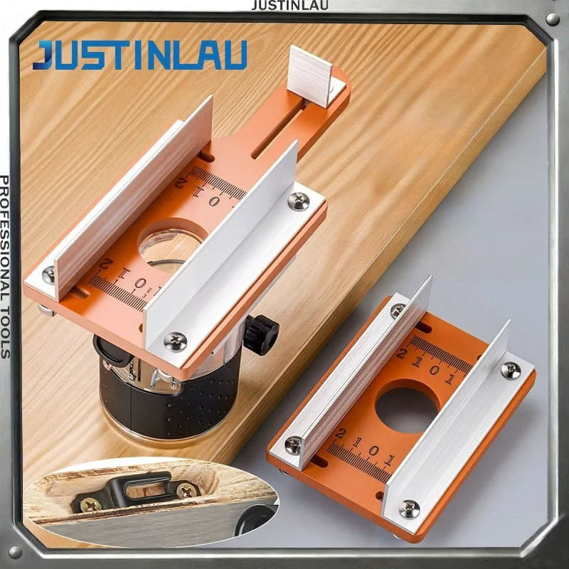JUSTINLAU 1PC 2in1 Woodworking Slotting Positioning Bracket Board Carving Machine Workbench Installation Board Woodworking Tools Oasis Select