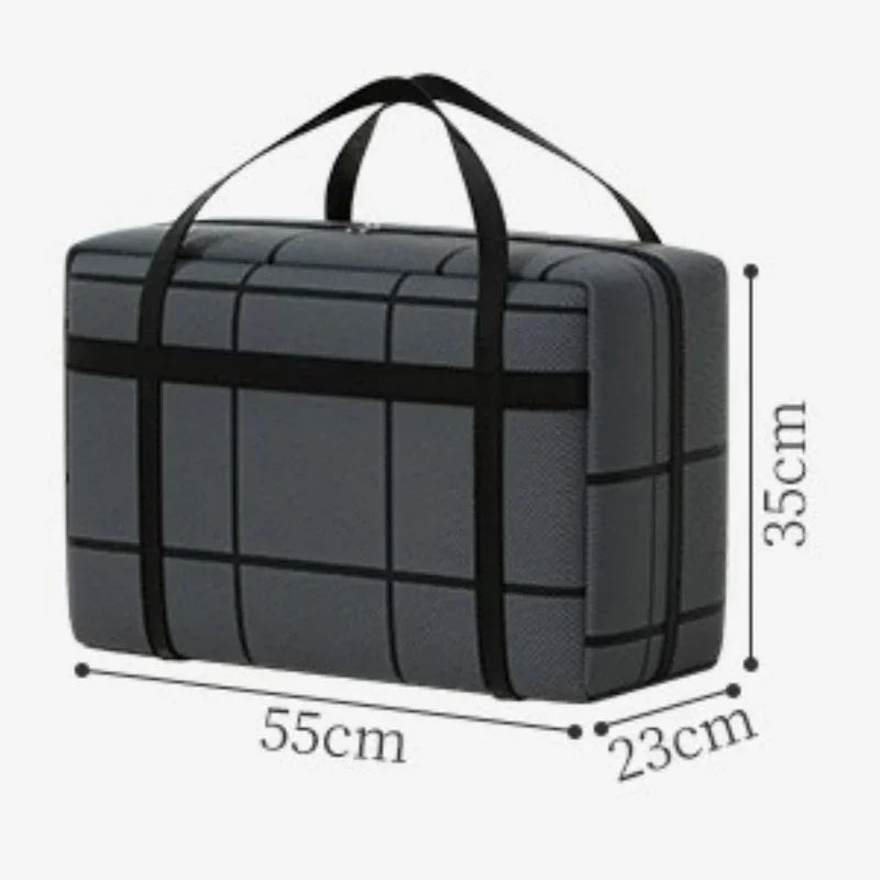 1-4Pcs Large Capacity Clothes Quilt Storage Bag Thickened Moving Storage Bag Portable Handheld Dustproof Luggage Bag Oasis Select Black-M-1PC
