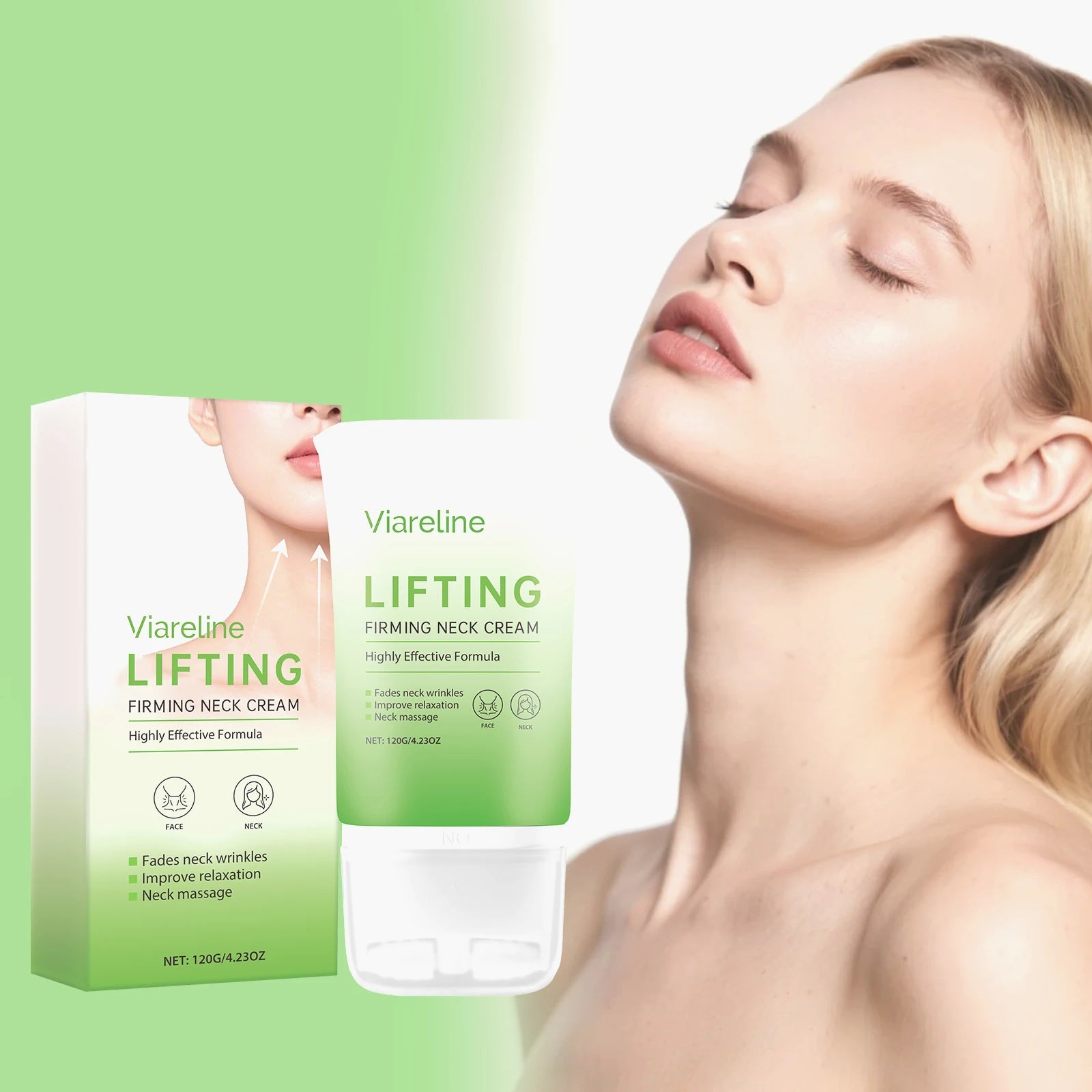 Firming Neck Cream Eliminate Neck Fine Line Reduce Double Chin Against Aging Prevent Sagging Moisturizing Lifting Neck Cream Oasis Select