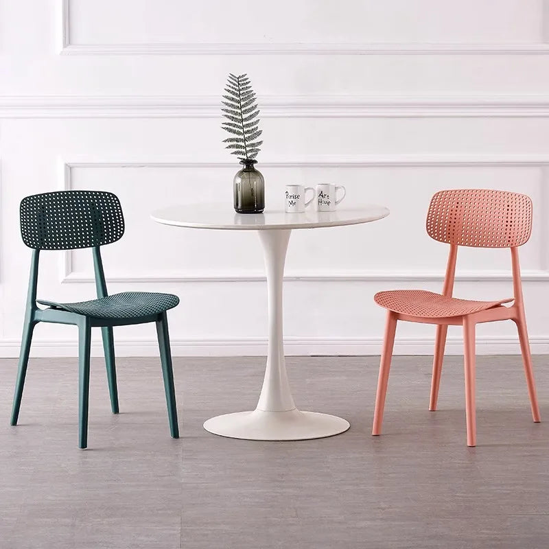 Household thickened backrest dining chair Casual dining table and chair Simple modern restaurant stool Creative Oasis Select