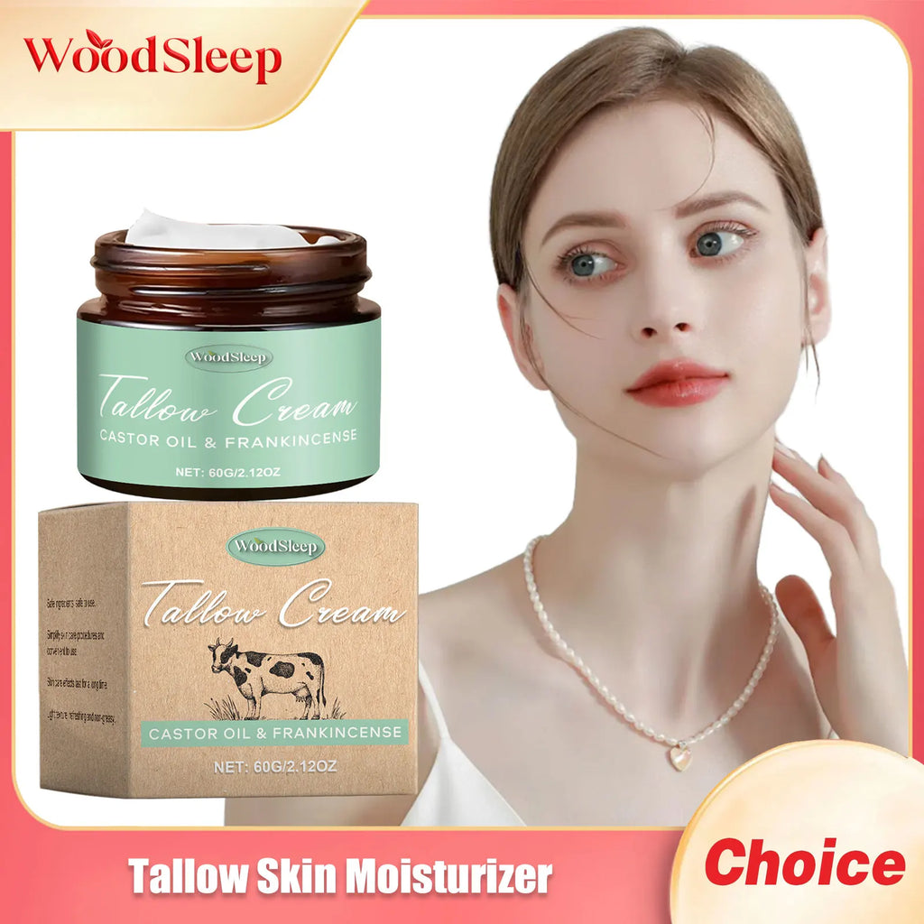 WOODSLEEP Beef Tallow Face Cream – Deep Moisturizing 60g