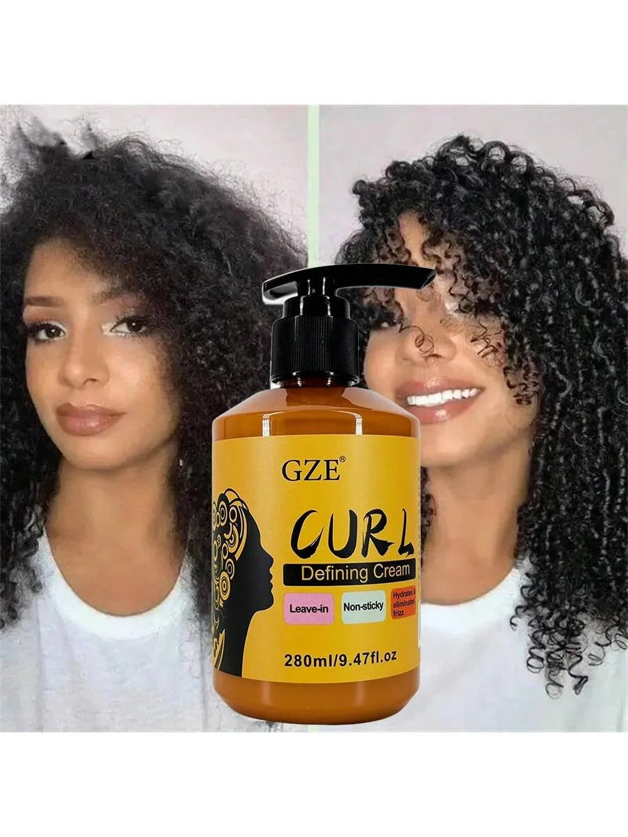 GZE 3-in-1 Curl Defining Cream | Frizz Control Leave-In