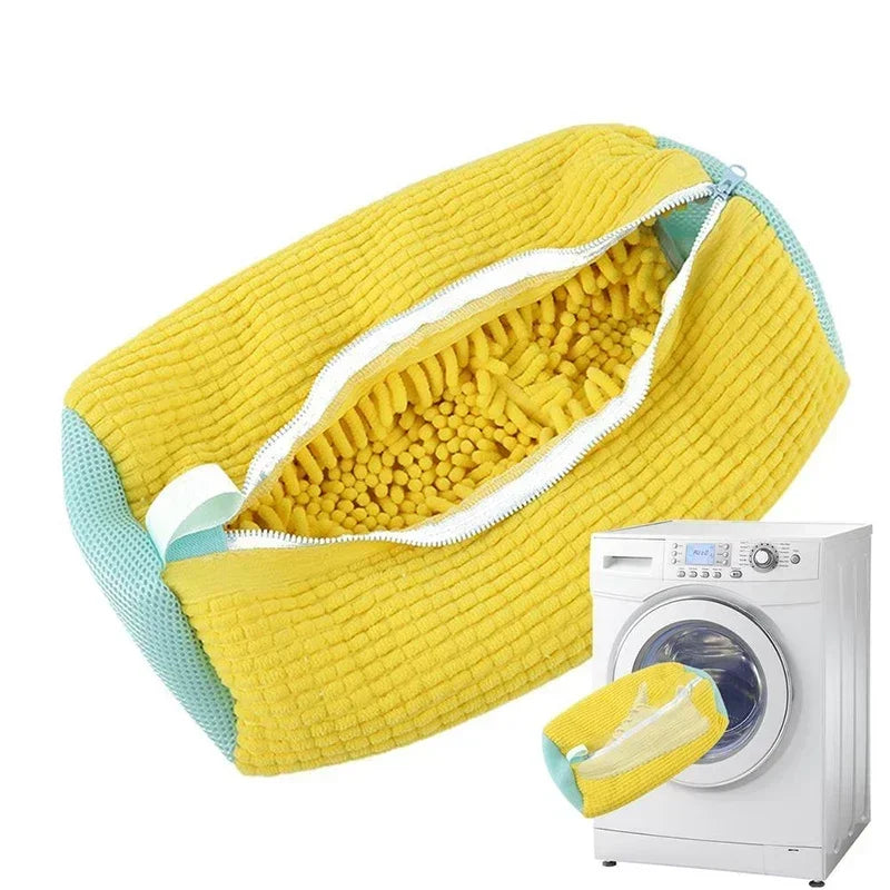 Washing Shoes Bag Cotton Laundry Net Fluffy fibers Easily remove dirt Washing Bags Anti-deformation Shoes Clothes Organizer Oasis Select