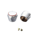 2PCS Hot Cold Faucet Handle Knob Universal Tap Top Head Cover Sink Grips Switch Kitchen Bathroom Faucet Replacement Accessories Oasis Select 2pcs
