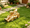 Lazy Drinking Garden Gnome Figurine Whimsical Statue Reclining Gnome with Bottle Ornament for Yard Patio Bonsai Home Decor Gifts Oasis Select Drinking gold 11.8x5.5cm