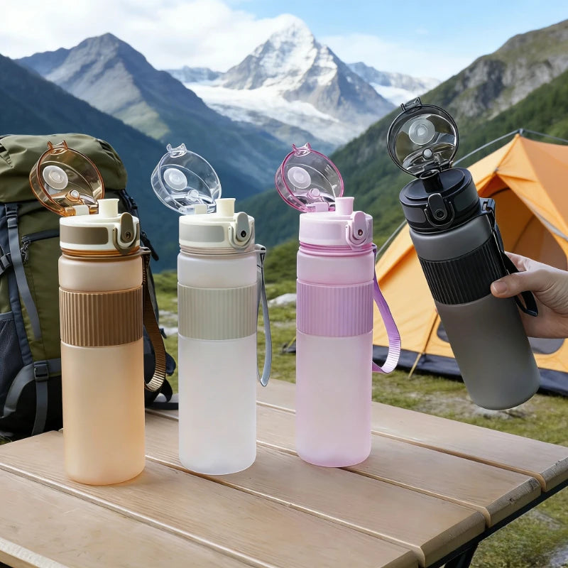 530ml BPA-Free Plastic Water Bottle with Lid & Strap, Portable for Hiking Fitness, Durable Sport & Casual Use Water Container Oasis Select