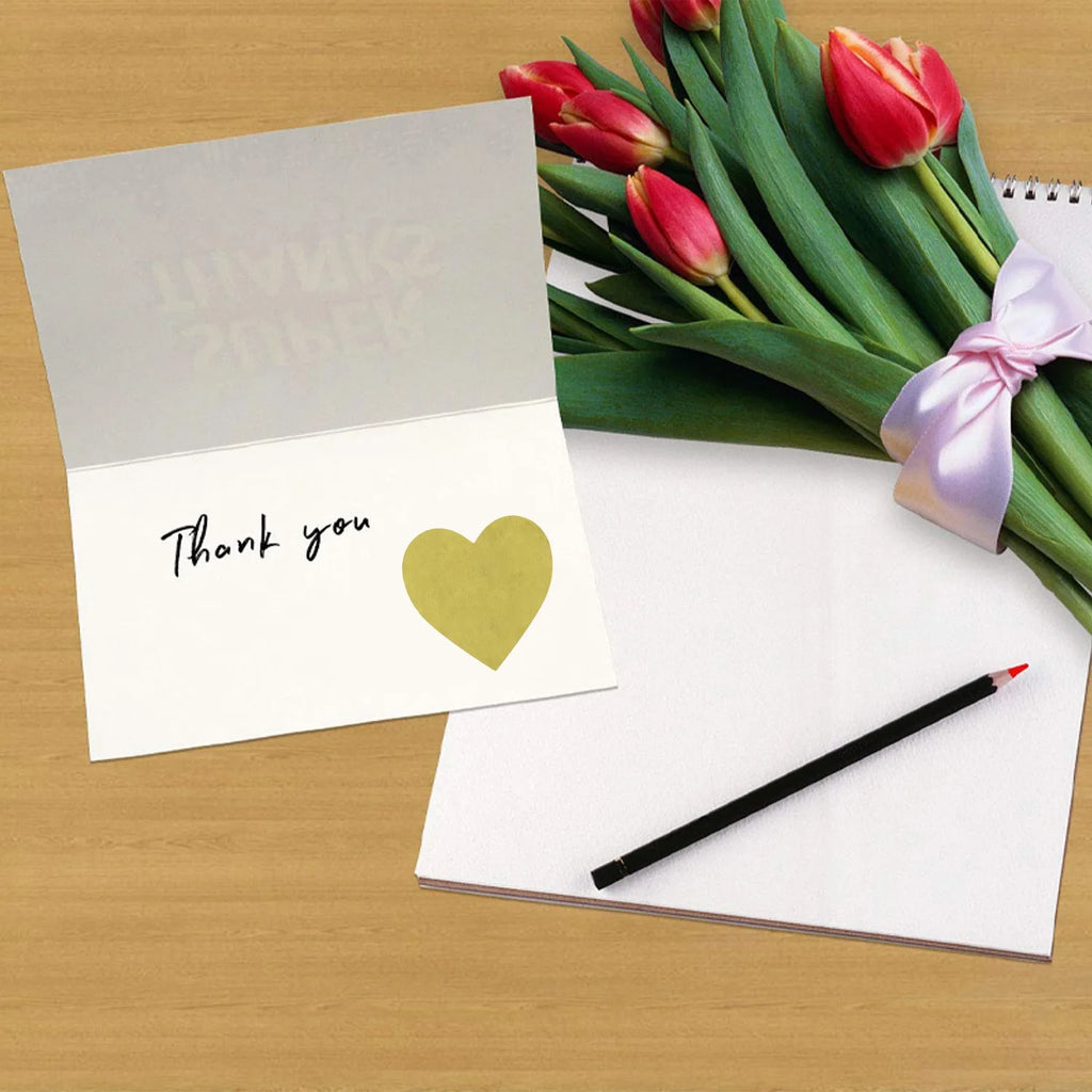 500PCS Gold Heart Sticker,1 Inch Metallic Love Heart Shaped Foil Envelopes Sealing Stickers for Valentine's Day,Christmas Gift Oasis Select