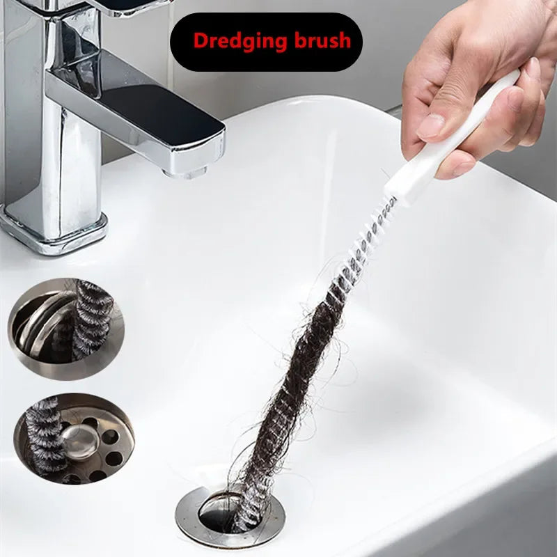 Pipe Dredging Brush Bathroom Hair Sewer Sink Cleaning Brush Drain Cleaner Flexible Cleaner Kitchen Clog Plug Hole Remover Tool Oasis Select