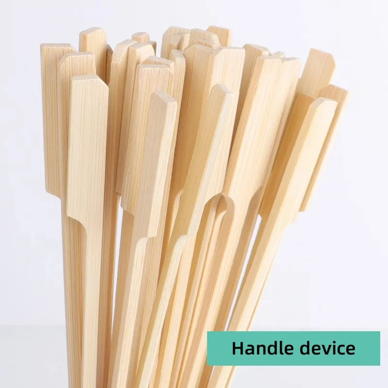 100/200PC Disposable Fruit Sticks Multi-purpose Bamboo Sticks for Home Party BBQ Dessert Sandwich Food Table Decoration Supplies Oasis Select
