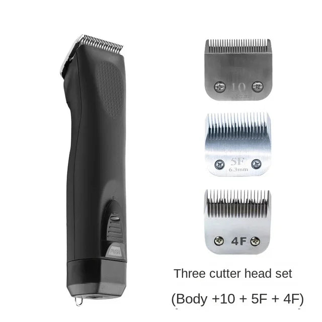 Professional Shaver Pet Electric Clipper Dog Electric Clipper Plug-in Dual-use Cat Teddy Electric Pusher Dog Electric Clipper Oasis Select black As picture 3 US plug