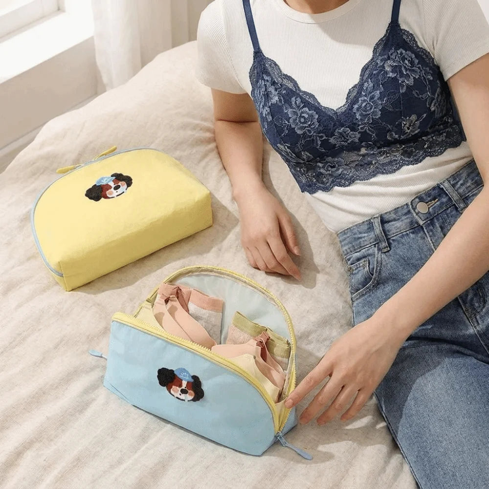 Cartoon Waterproof Bra & Underwear Storage Bag | Zipper