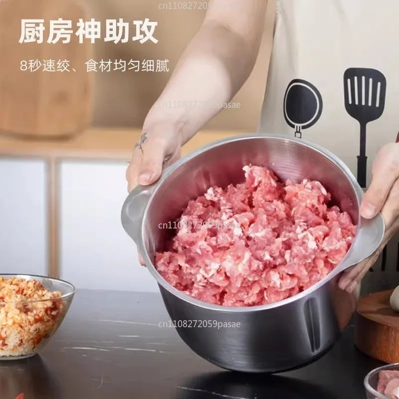 5L Electric Meat Grinder & Food Processor – Stainless Steel