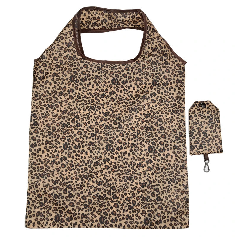 Fashion Printing Foldable Eco-Friendly Shopping Bag Tote Folding Pouch Handbags Convenient Large-Capacity For Travel Grocery Bag Oasis Select E