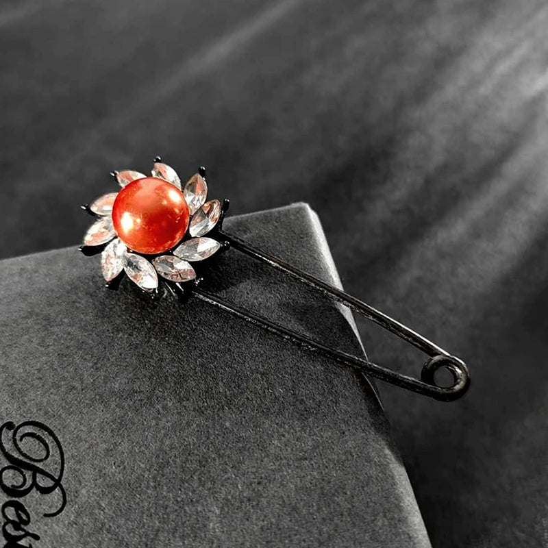 SUSU 1pc Retro Large Pins For Clothing Metal Safety Pins Jeans Dress Scarf Adjustable Pins Accessories Oasis Select A4