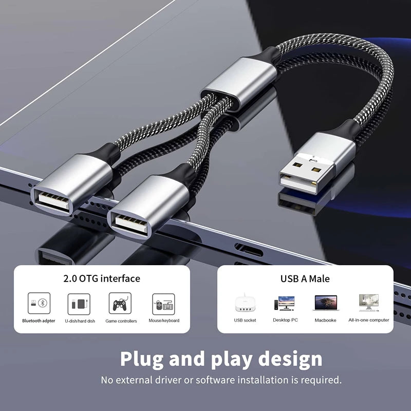 Multi USB Hub Extensions 2/3/4 Port Hub USB Splitter Fast Data Transmission OTG Adapter For Computer Xiaomi Macbook Pro Air Oasis Select