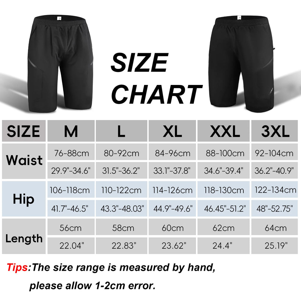 X-TIGER Men's Cycling Shorts Breathable Silicone Pads Shockproof MTB Bicycle Shorts Off road Motorcycle Racing Cycling Clothing Oasis Select