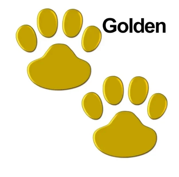 1/2/3/4pairs Door Mirror Cat Dog Footprint Puppy Claw Car Stickers Footprint Sticker Windshield Decals Bumper Car Window Decals Oasis Select Golden 1pair