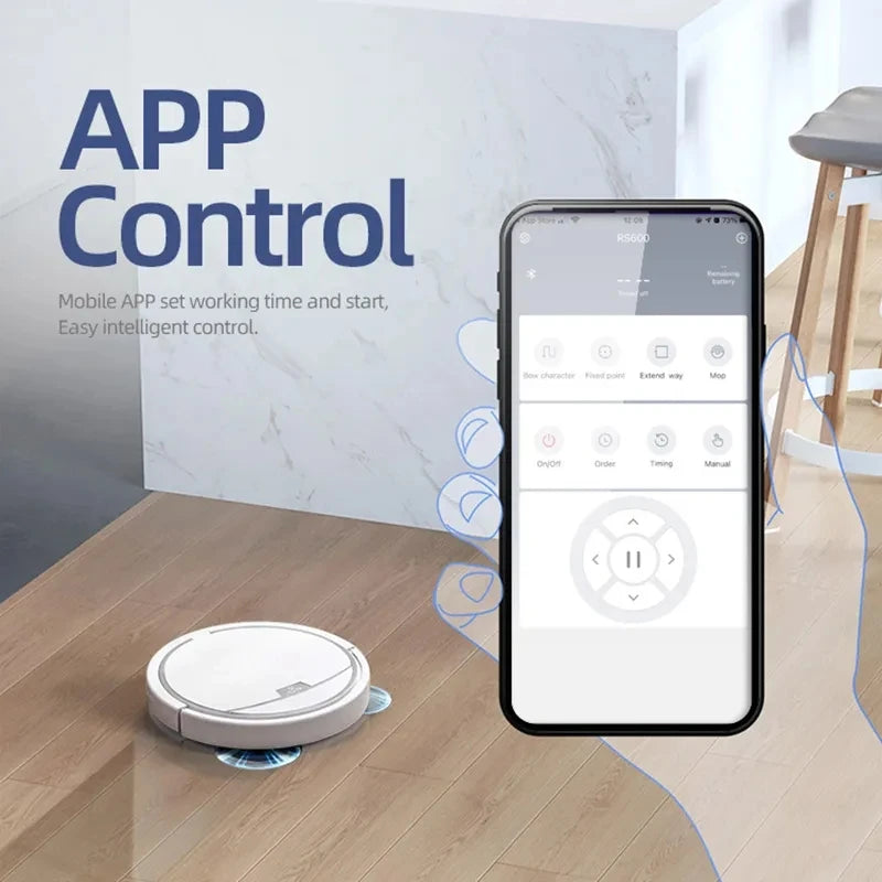GUOHE Smart Robot Vacuum & Mop – App Control, 2800Pa