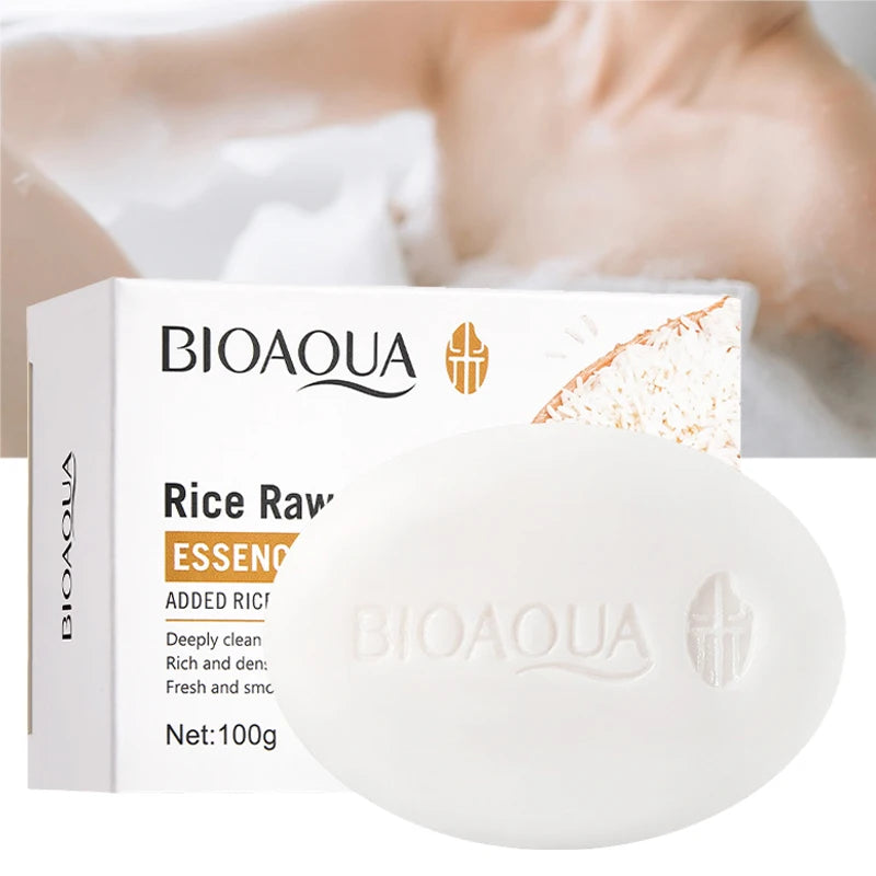 BIOAQUA White Rice Facial Soap – Moisturizing Whitening Cleanser Facial Cleansing Soap Oasis Select