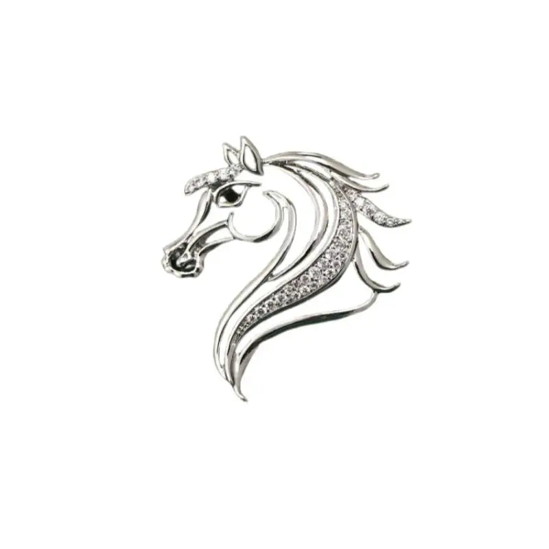 Creative Animal Horse Brooch Fashion Personality Pony Pin Men And Women Accessories Holiday Gift Oasis Select XY-07