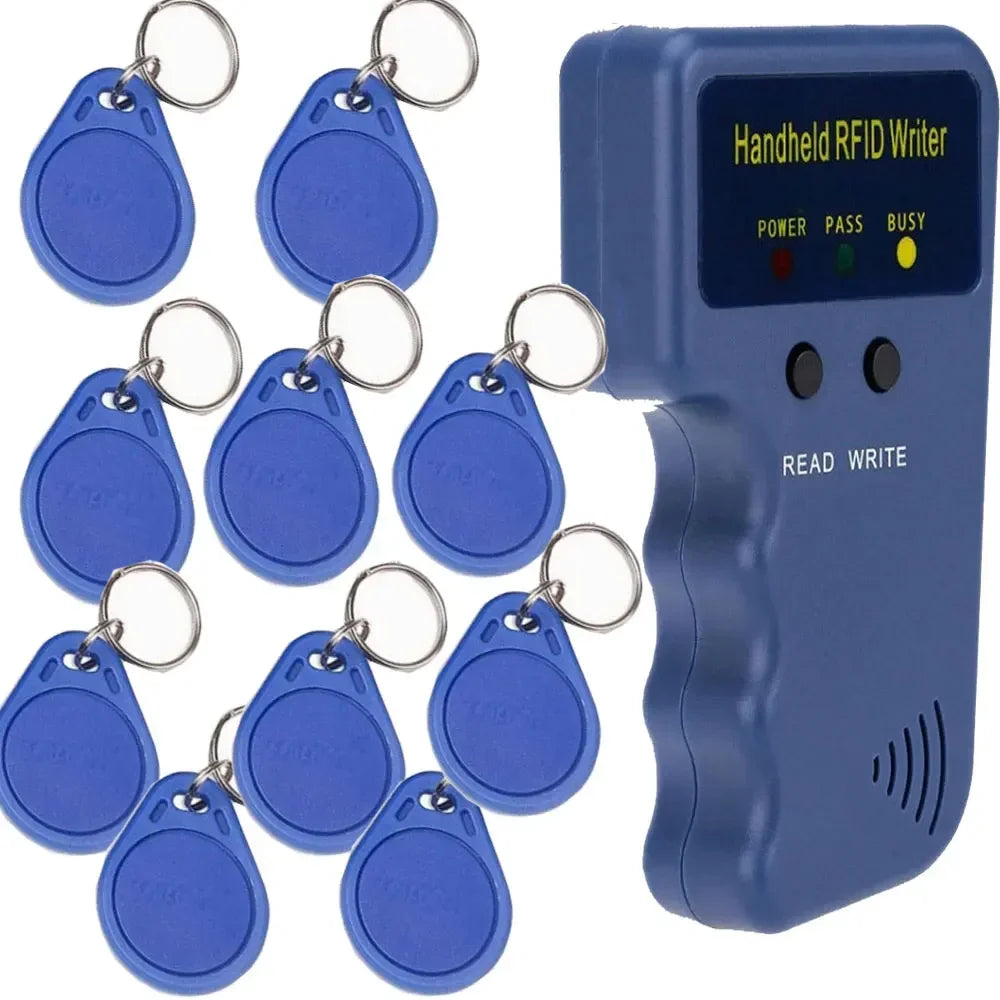 EM Handheld RFID Copier Card Reader Writer Duplicator Programmer Support EM5200 4100 EM4305/ T5577 Rewritable 125Khz Keyfob tag Oasis Select with 10 keys