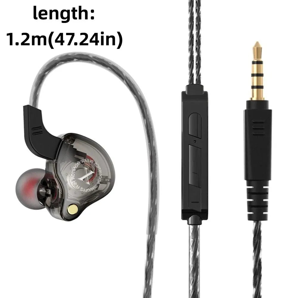 In-ear Sports Ear Wrap HIFI Heavy Bass Wired Mobile Phone Music Headphones Super Clear Sound Quality Headphones Oasis Select