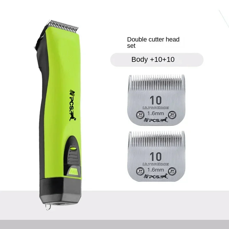 High Power Smart Dog Clippers Grooming Trimmer Pet Haircut Machine for Dogs Grooming Cutter Rechargeable Detachable Blade Oasis Select Green As picture 2 AU plug