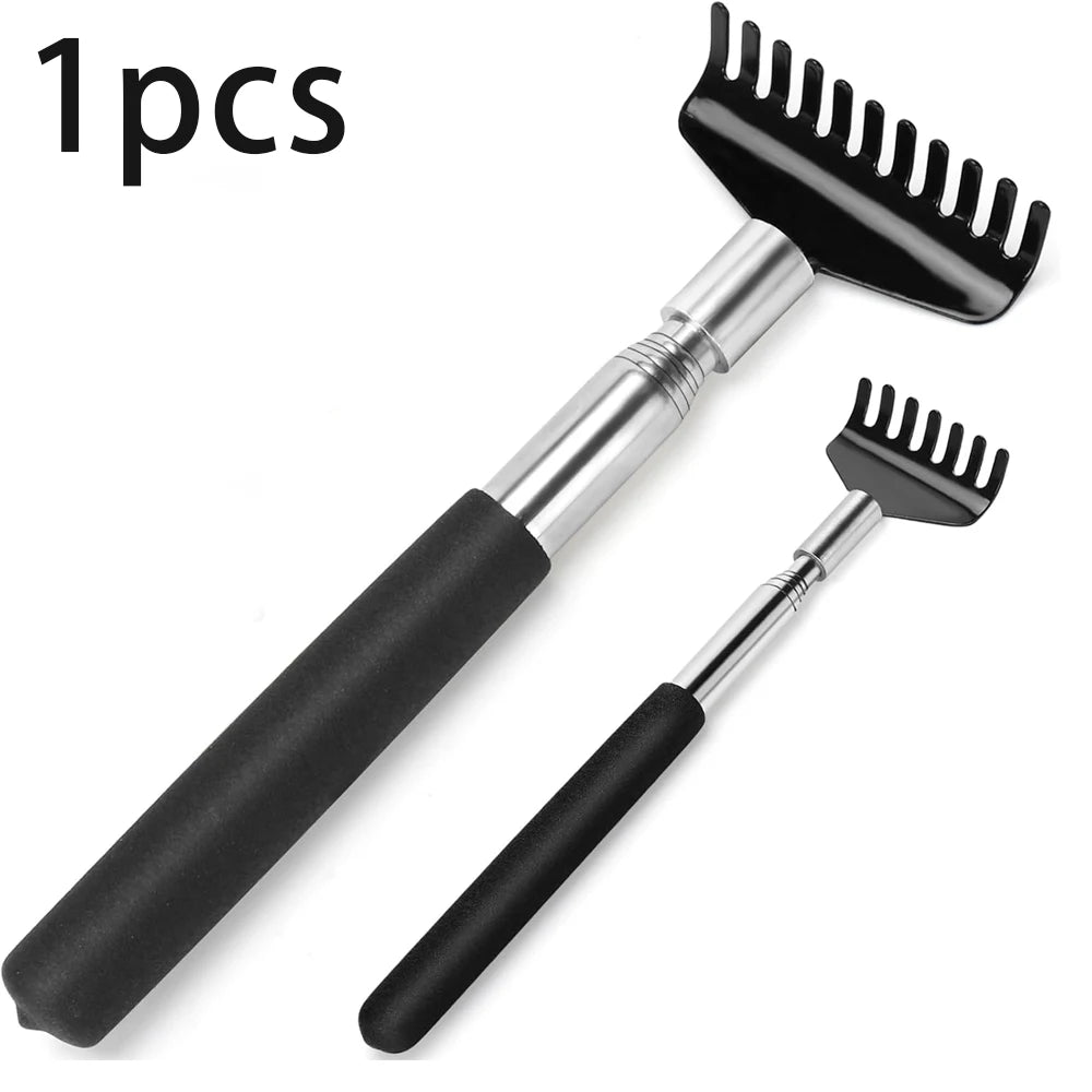 Telescopic Stainless Steel Back Scratcher – Extendable Handle