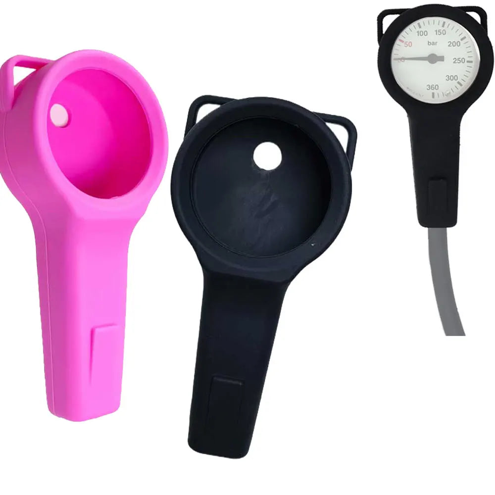 Scuba Pressure Gauge Boot Protector First Stage Metal High Pressure Gauge Protective Cover, Durable Epdm Rubber Cover Oasis Select