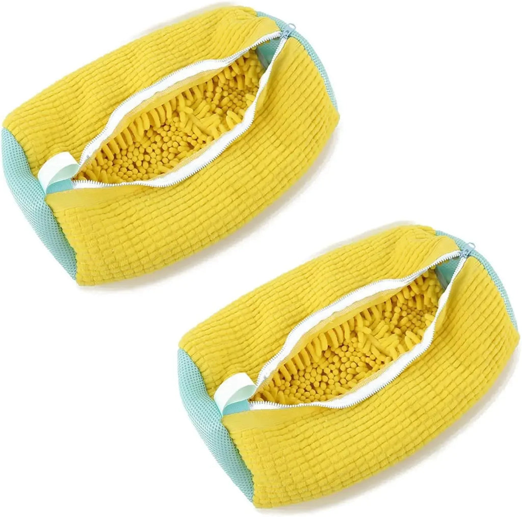 1/2PCS Washing Shoes Bag Cotton Laundry Fluffy Fibers Easily Remove Dirt Washing Bags Anti-Deformation Shoes Clothes Organizer Oasis Select 2PC