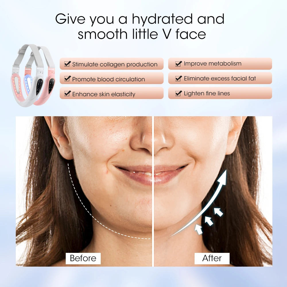 Hailicare V-Shape Face Lifting Vibration Massager + Remote