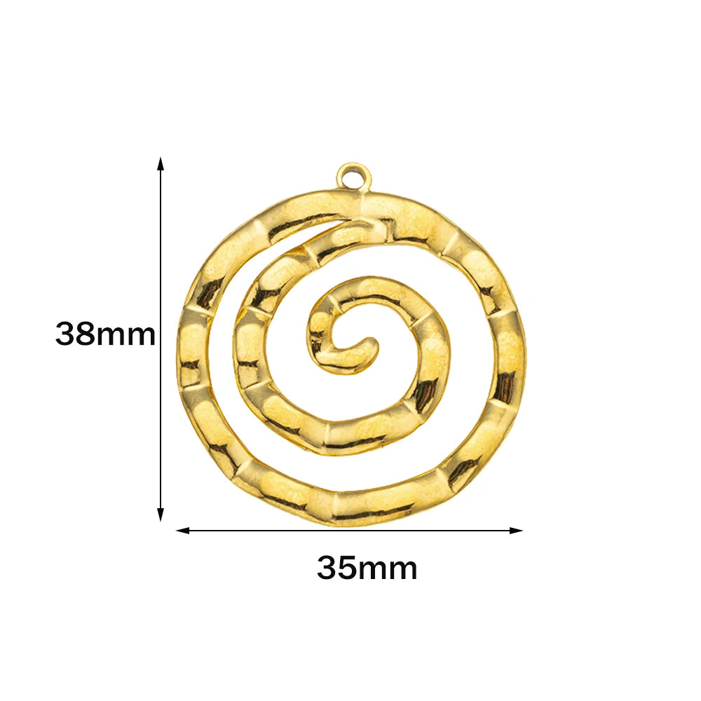 5pcs Stainless Steel Celestial Sun Charms Smile Pendants DIY for Necklace Bracelet Jewelry Making Craft Supplies Party Decor Oasis Select Gold 35x38mm