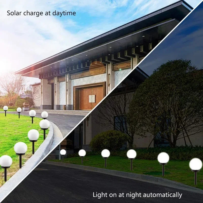 6PC Solar Light Outdoor Solar Garden Light Solar Pathway Landscape Light Waterproof Solar Lawn Lamp For Home Yard Patio Driveway Oasis Select