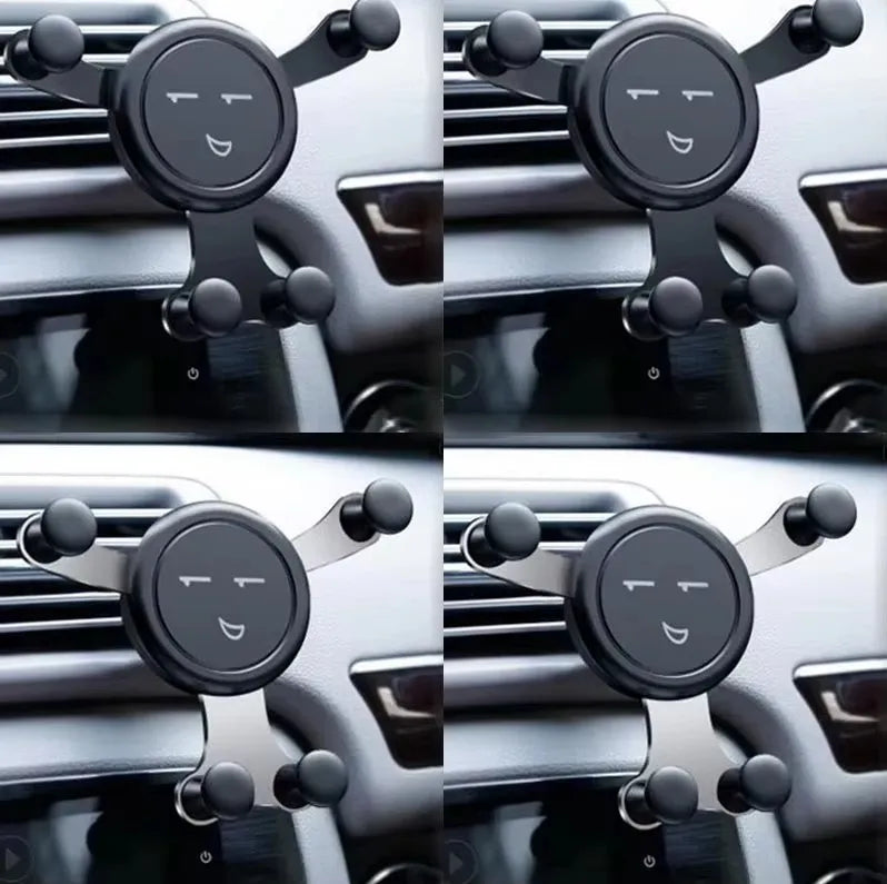 1/2/3/4pcs Black/Silver/Gold Car Installation Vent Fashion Gravity Bracket Universal Mobile For Phone GPS Mobile Phone Holder Oasis Select 4pcs mix