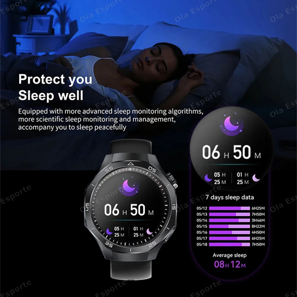 Ola Esporte Men's Smartwatch – Bluetooth Call, ECG & AMOLED