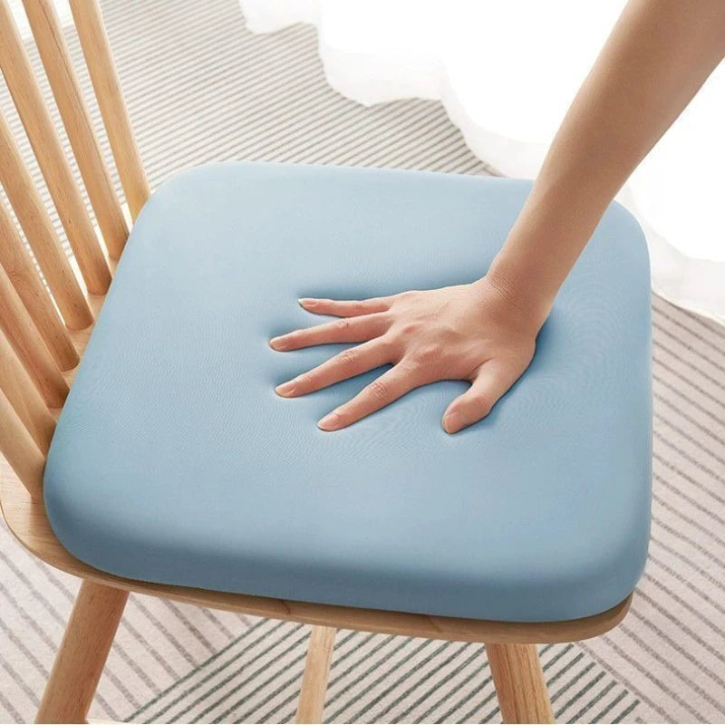 Memory Foam Ice Silk Elastic Fabric Seat Cushion Soft Long Sitting Lumbar Support Pain Relief Office Chair Pad Car Seat Pad Oasis Select